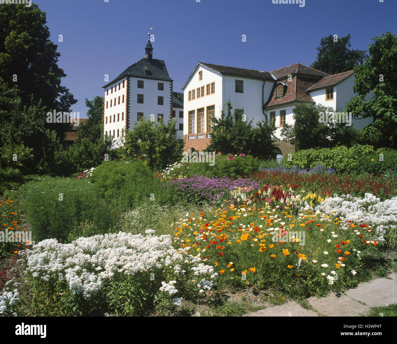 Germany, Thuringia, castle big cook's mountain, herb garden, Europe
