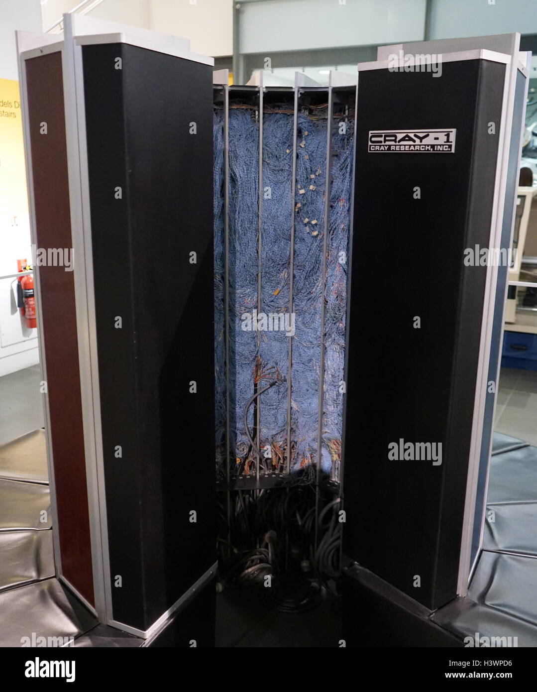 The Cray-1A Supercomputer, designed, manufactured and marketed by Chief engineer Seymour Cray (1925-1996) of Cray Research. Dated 20th Century Stock Photo