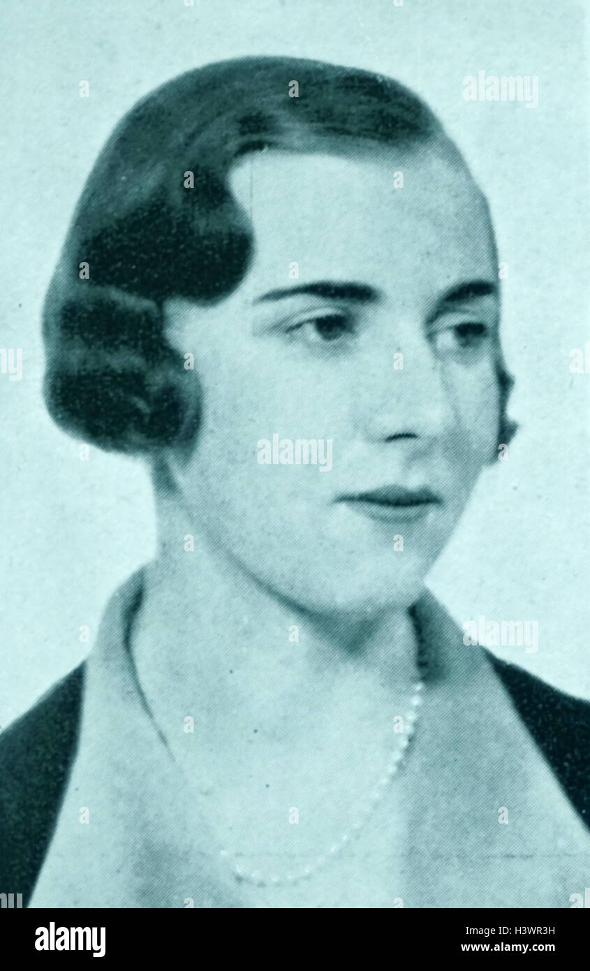 Photograph of Ingrid of Sweden (1910-2000) Queen consort of Denmark. Dated 20th Century Stock Photo