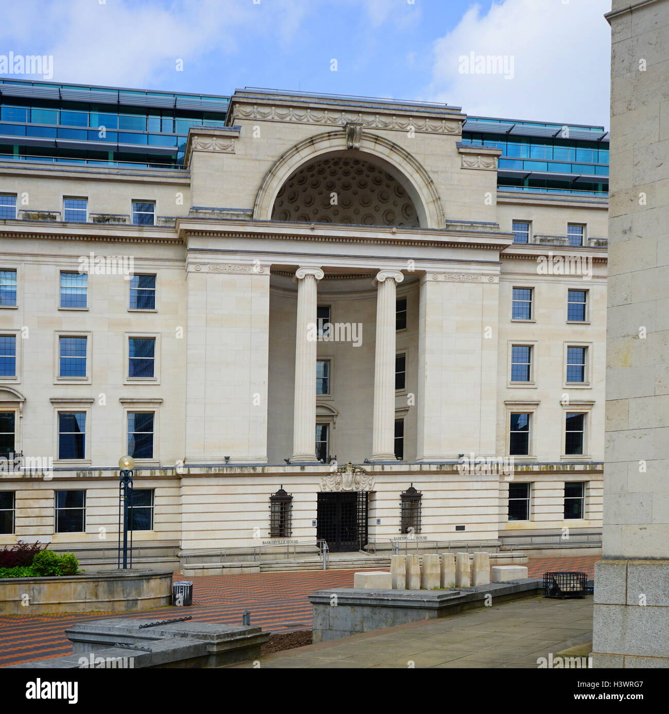 Baskerville House, Art Deco style, building in Centenary Square, Birmingham, England. Completed 1938 Stock Photo