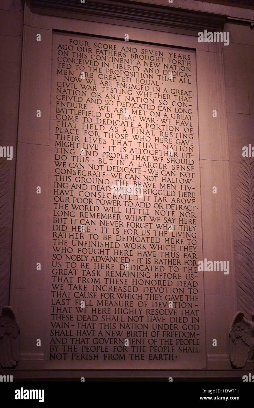 Gettysburg Address High Resolution Stock Photography and Images Alamy