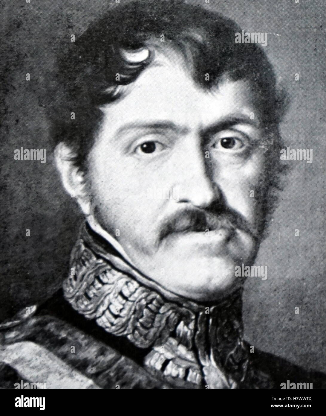 Portrait of Infante Carlos, Count of Molina (1788-1855) an Infante of Spain and first of the Carlist claimants to the throne of Spain. Dated 19th Century Stock Photo