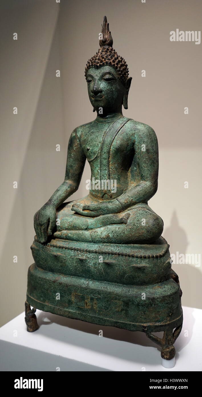 Bronze Thai Budda 15th Century, Thailand Stock Photo Alamy