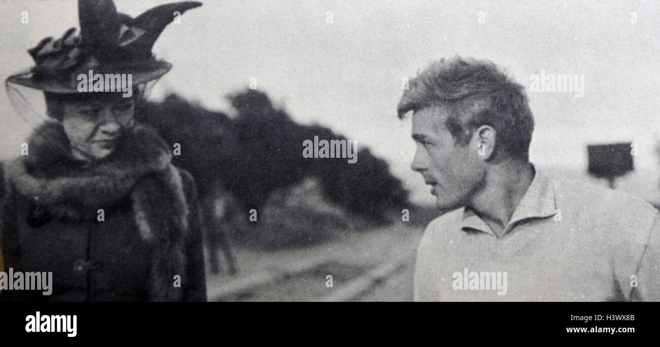 Still from 'East of Eden' starring James Dean (1931-1955) and Jo Van Fleet (1915-1996). Dated 20th Century Stock Photo
