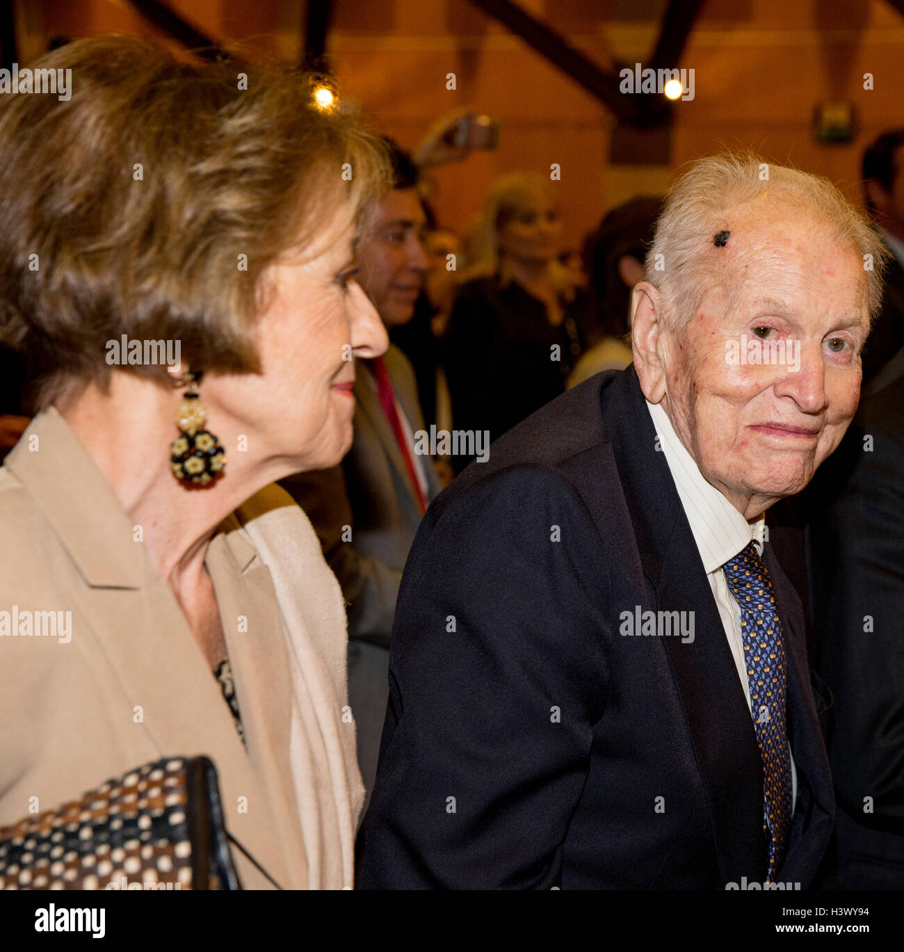 Queen Maxima of The Netherlands with her parents Jorge Zorreguieta and 