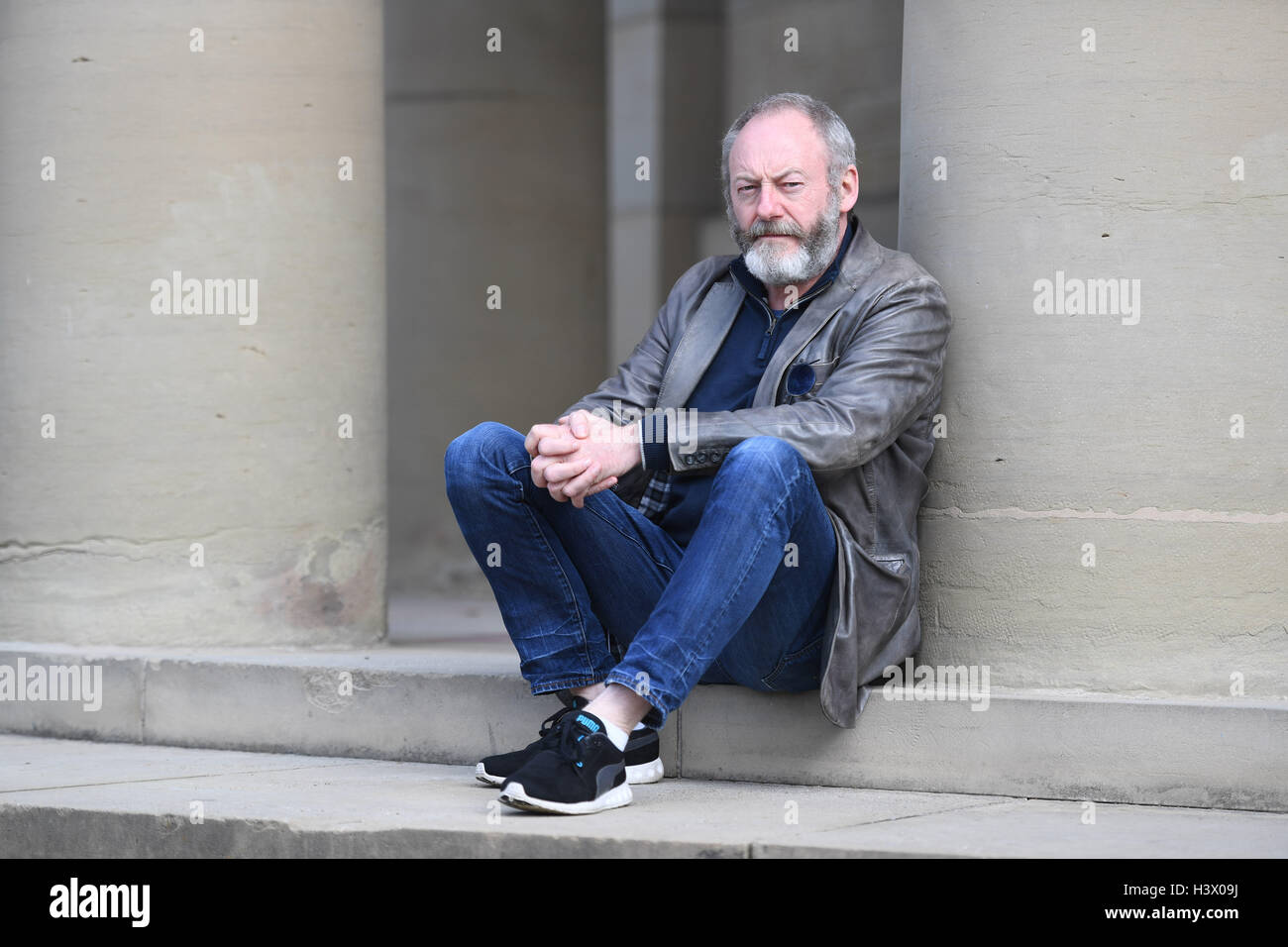 Stuttgart, Germany. 12th Oct, 2016. Actor Liam Cunningham, who is known
