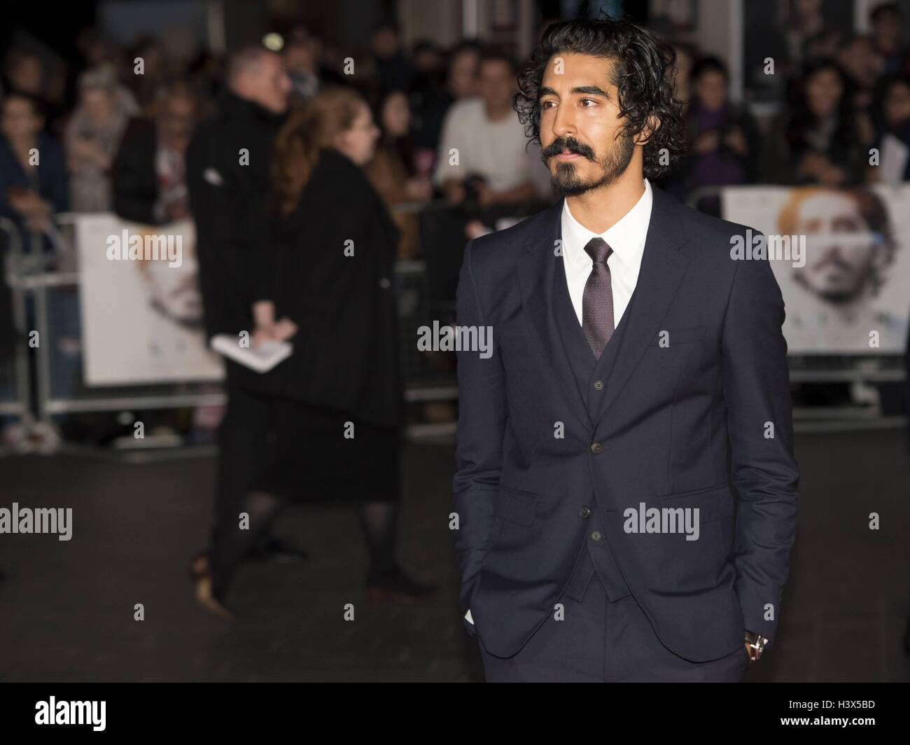London, UK. 12th Oct, 2016. Dev Patel at BFI London Film Festival Gala ...