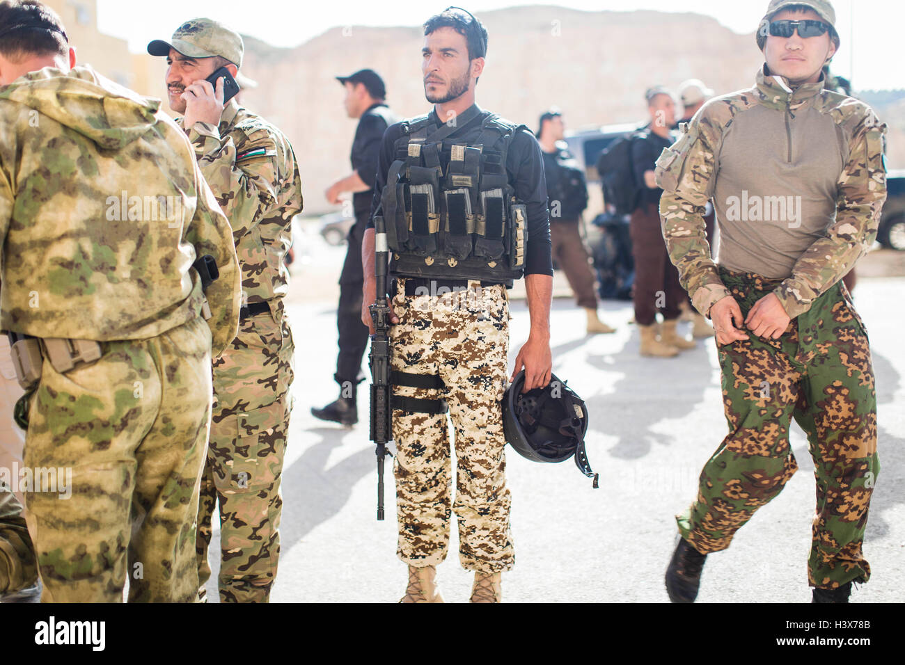 Amman, Amman, Jordan. 19th Apr, 2015. The Jordanian team prepares for