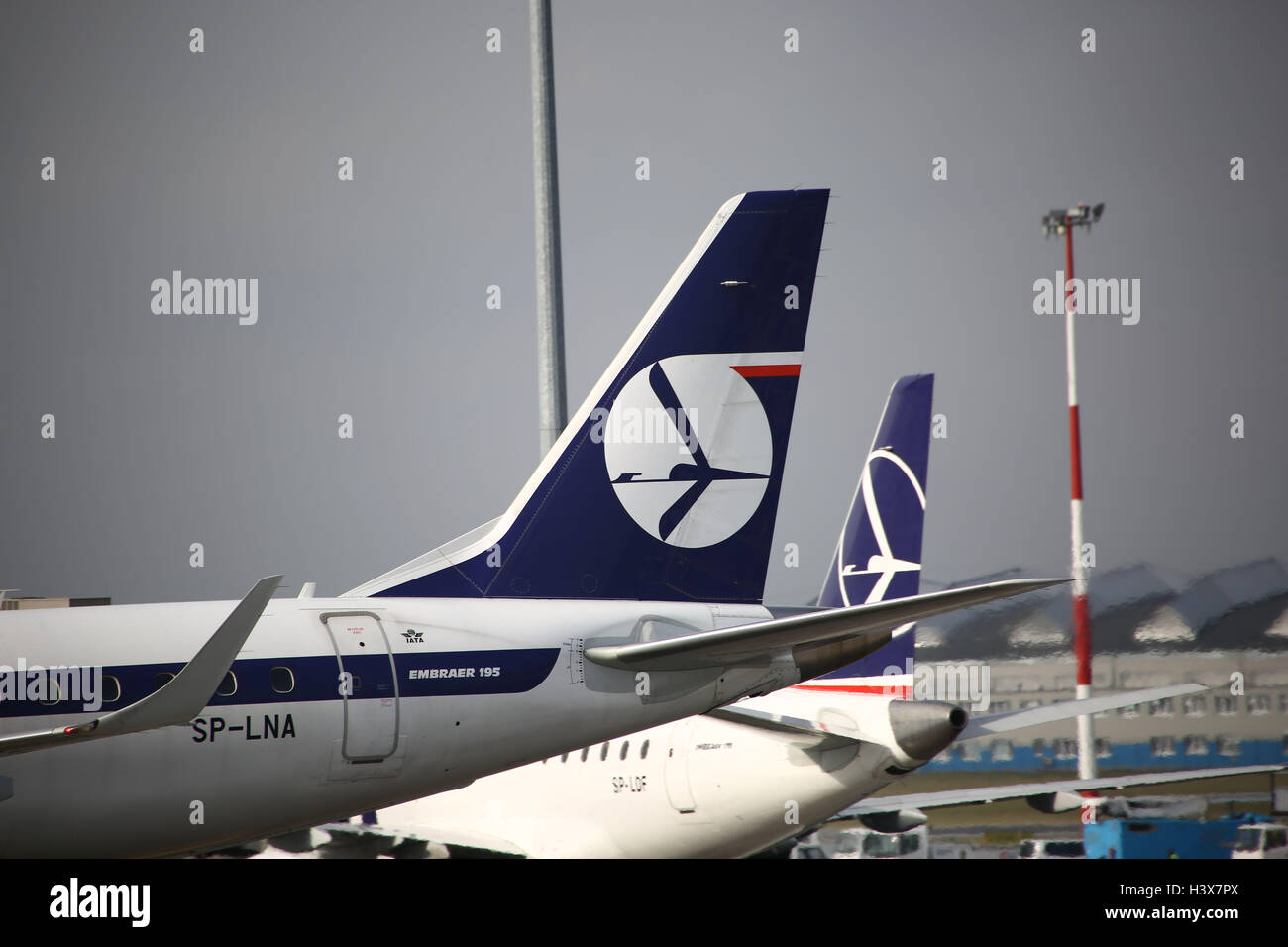 Chopin Airport in Warsaw Stock Photo Alamy