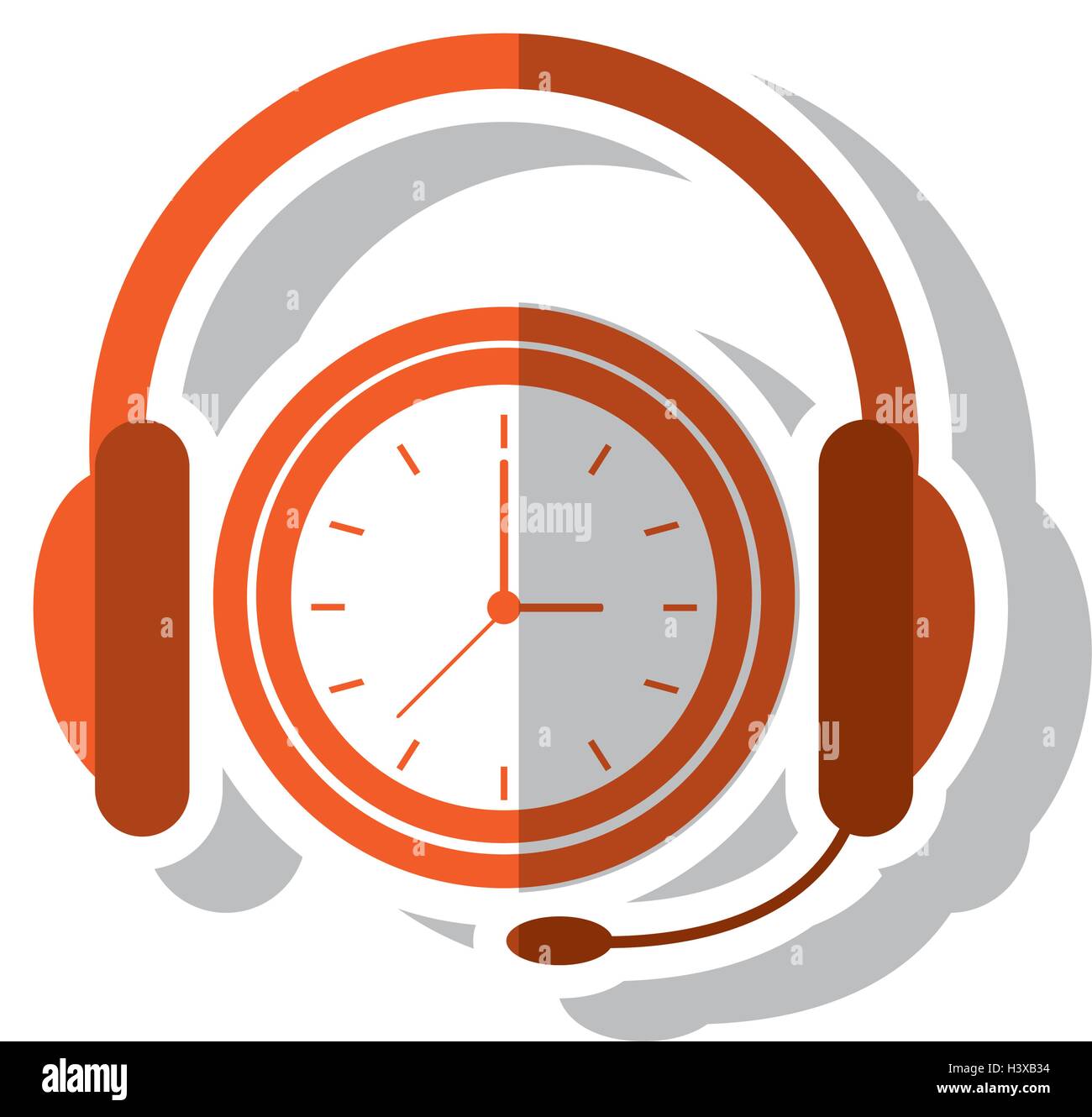 Speaking Clock Stock Vector Images - Alamy