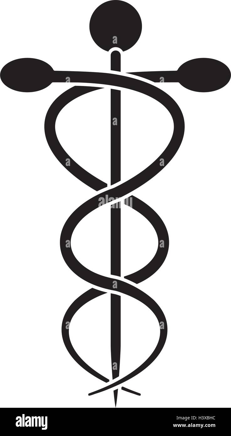 Isolated caduceus and medical care design Stock Vector Image & Art - Alamy