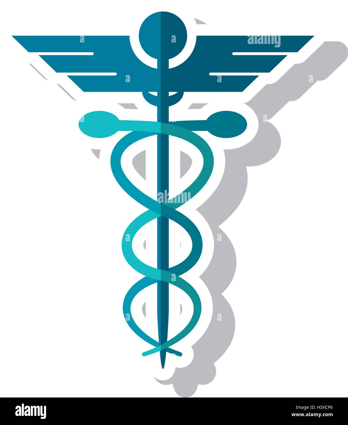 Isolated caduceus and medical care design Stock Vector Image & Art - Alamy