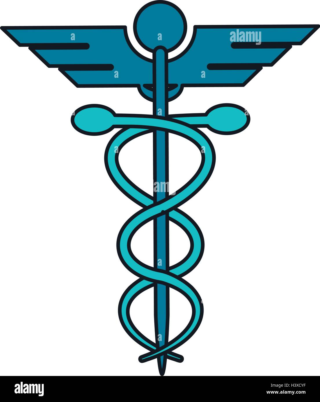 Isolated caduceus and medical care design Stock Vector Image & Art - Alamy