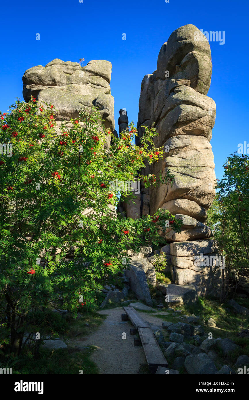 Cuckoo rocks ( kukulcze skaly ) in the Karkonosze National Park, Sudets ...