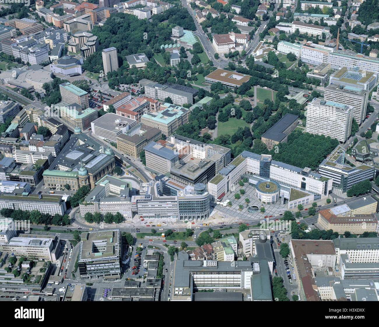 Germany, Stuttgart, town garden, Friedrich's construction, university ...