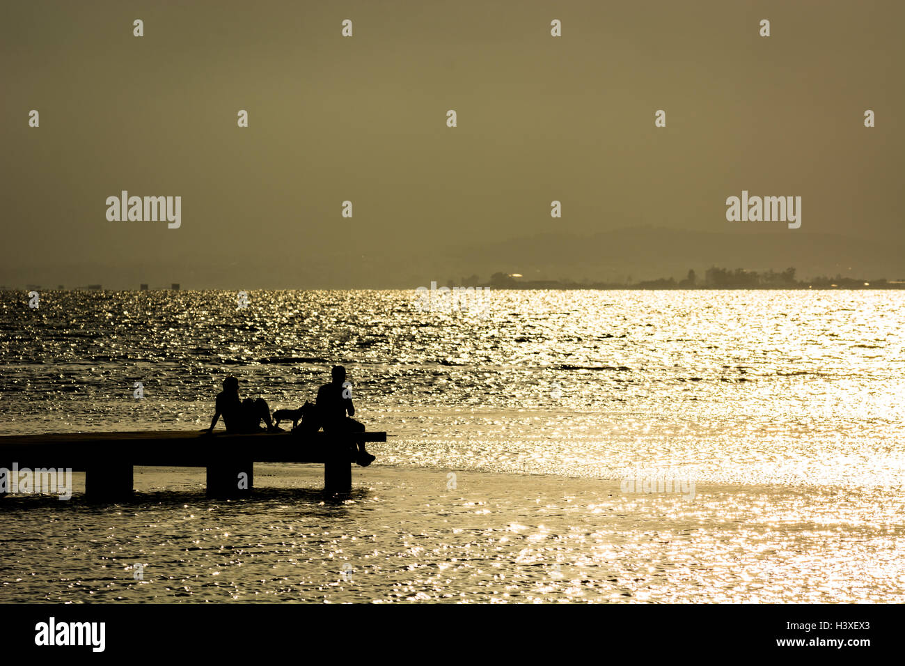 sitting on the dock of the bay