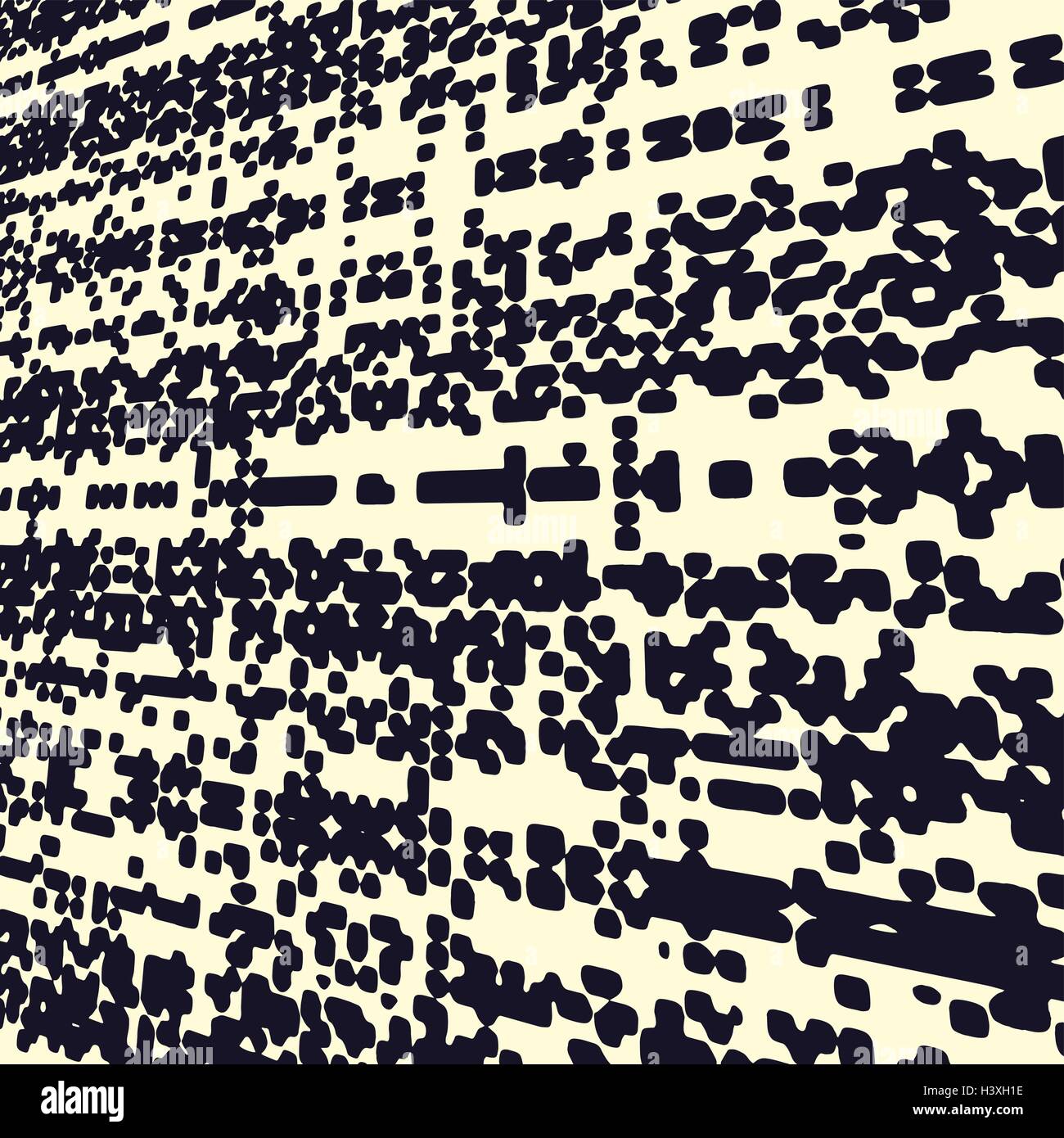 Abstract grunge vector background. Monochrome distorted composition of ...