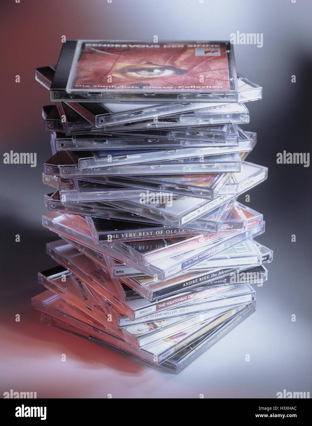 CD's, stacked, CD, compact disc, music, music CD's, product photography
