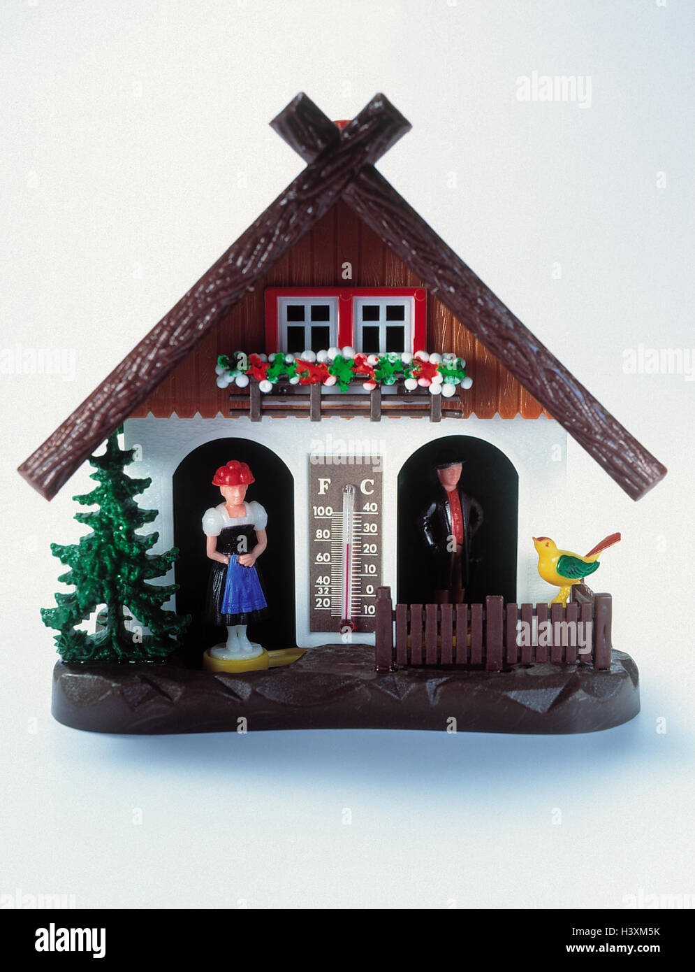 Weather houses, copy spaces, black woods, Black Forest, weather, weather display, display, meteorology Stock Photo