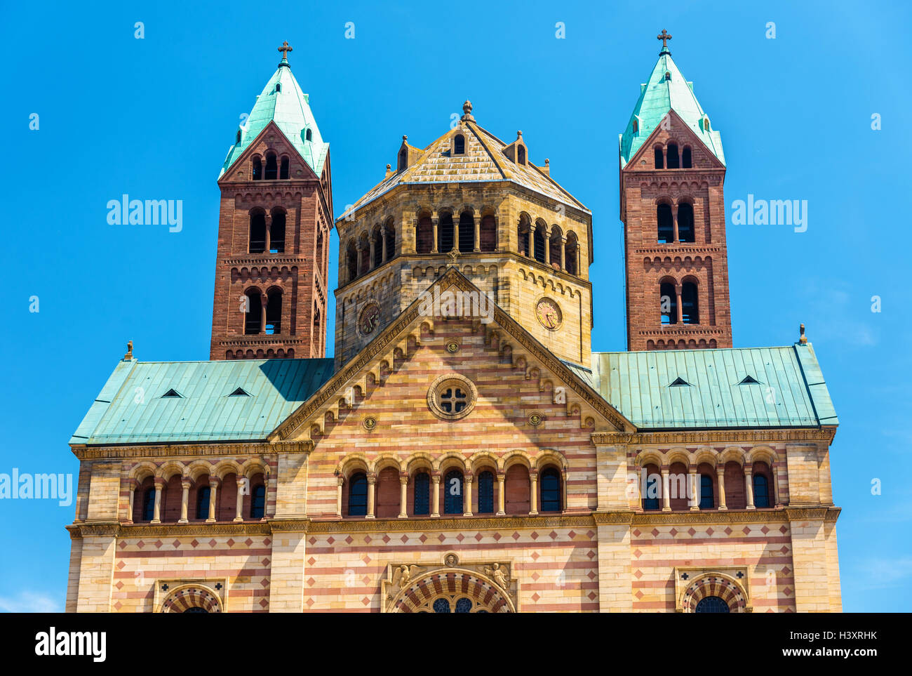 The Speyer Cathedral, a UNESCO heritage site in Germany Stock Photo
