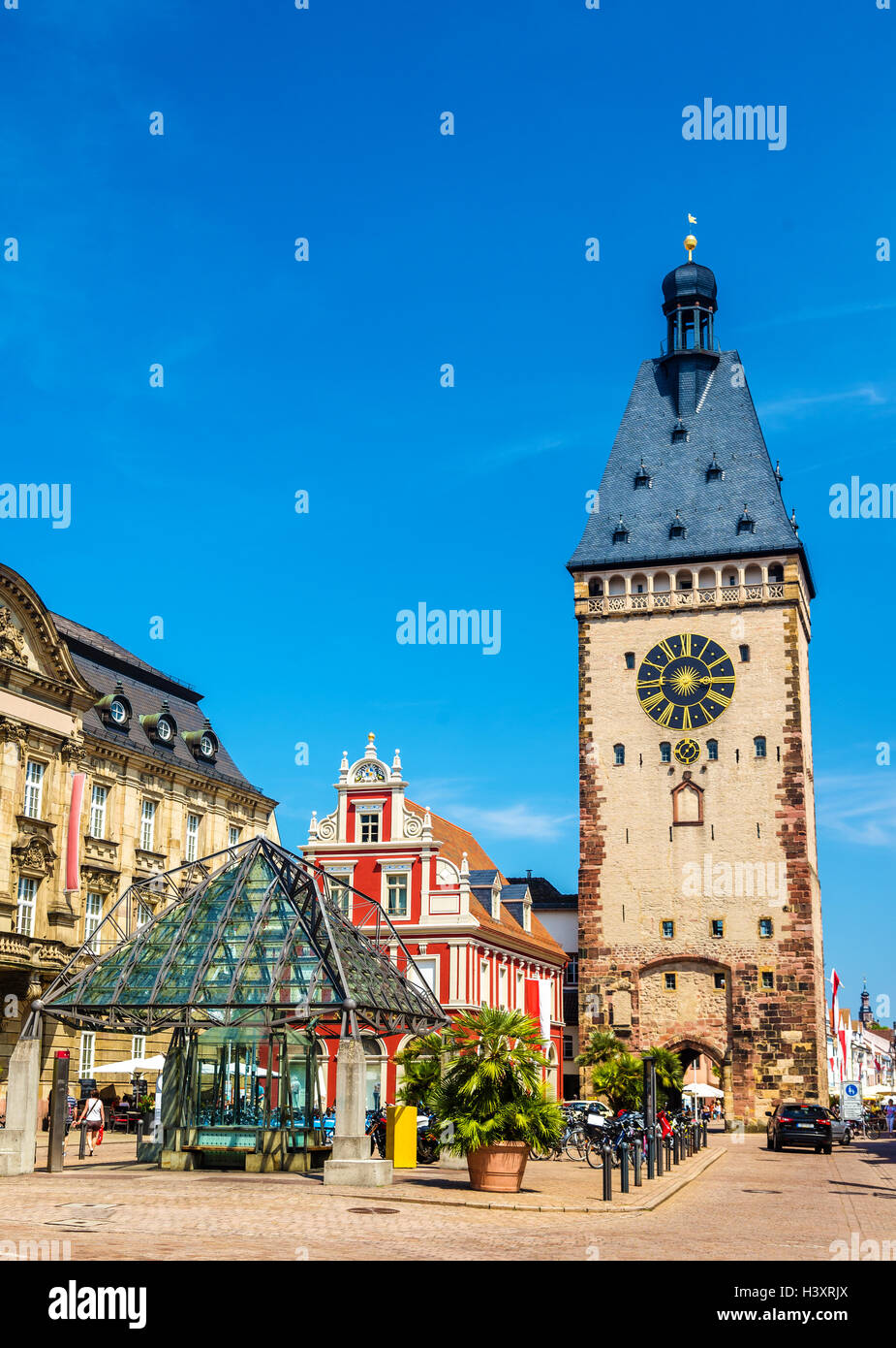 The Old Gate of Speyer - Germany, Rhineland-Palatinate Stock Photo