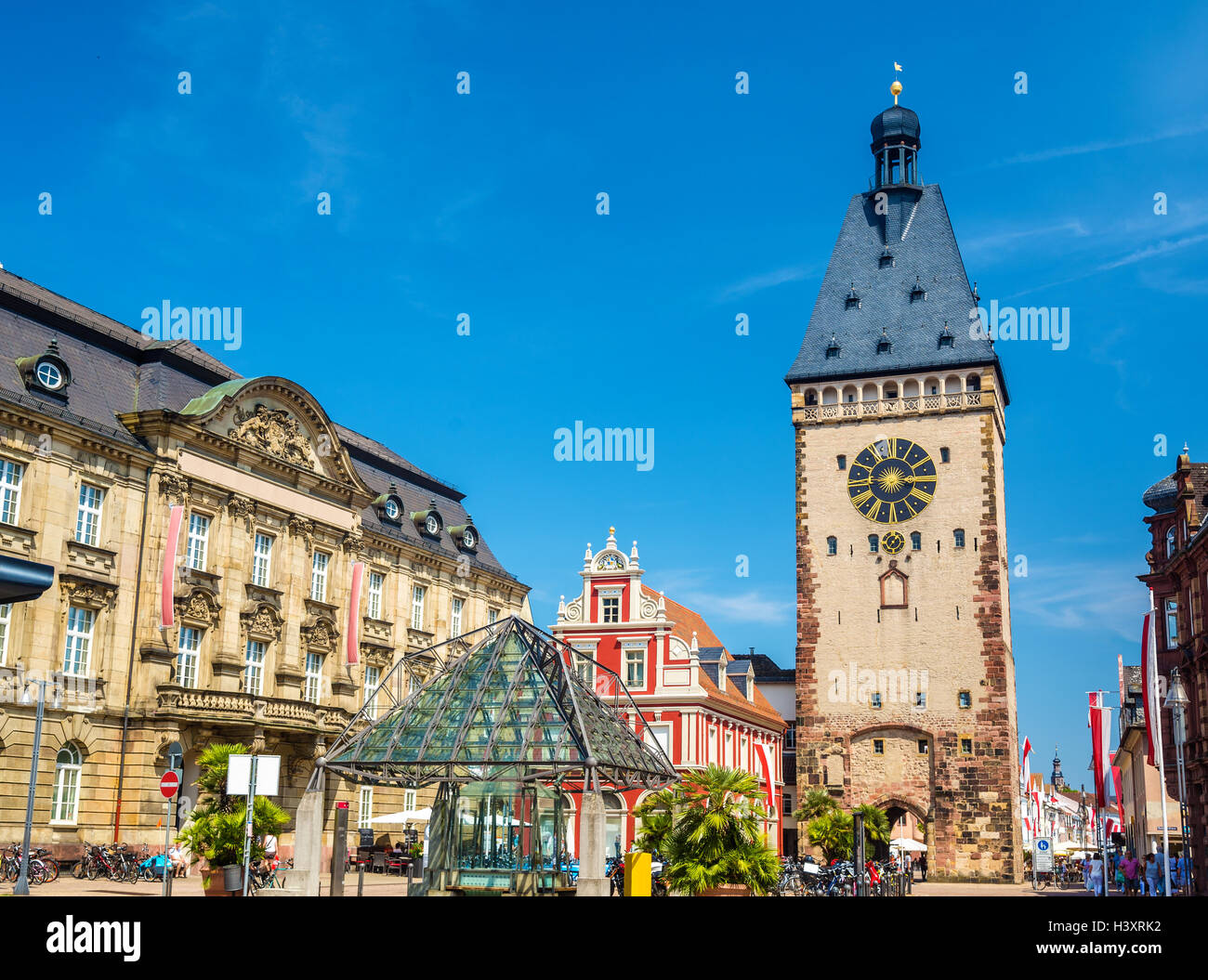 The Old Gate of Speyer - Germany, Rhineland-Palatinate Stock Photo