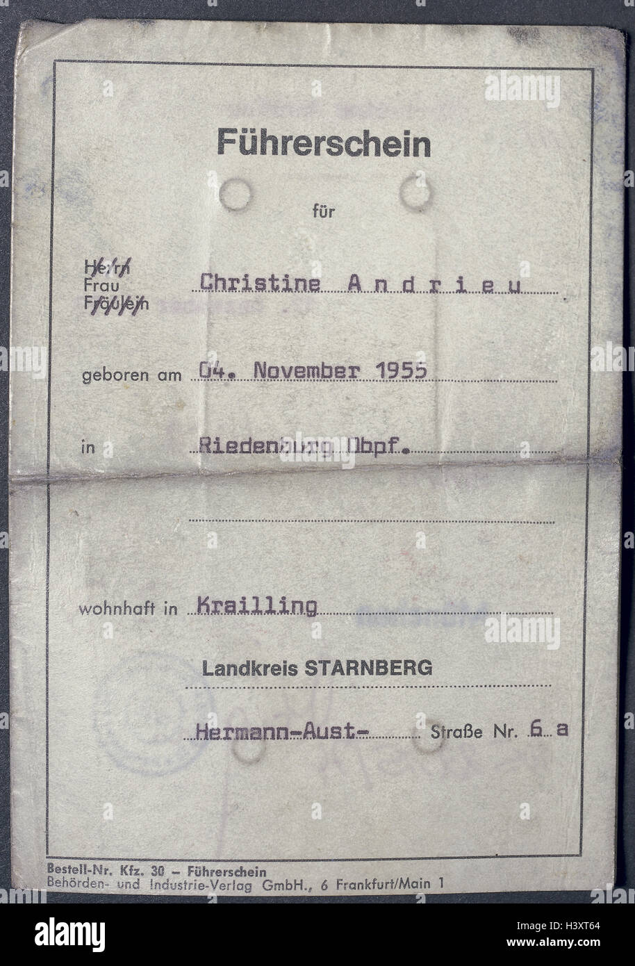 Old driving licence hires stock photography and images Alamy