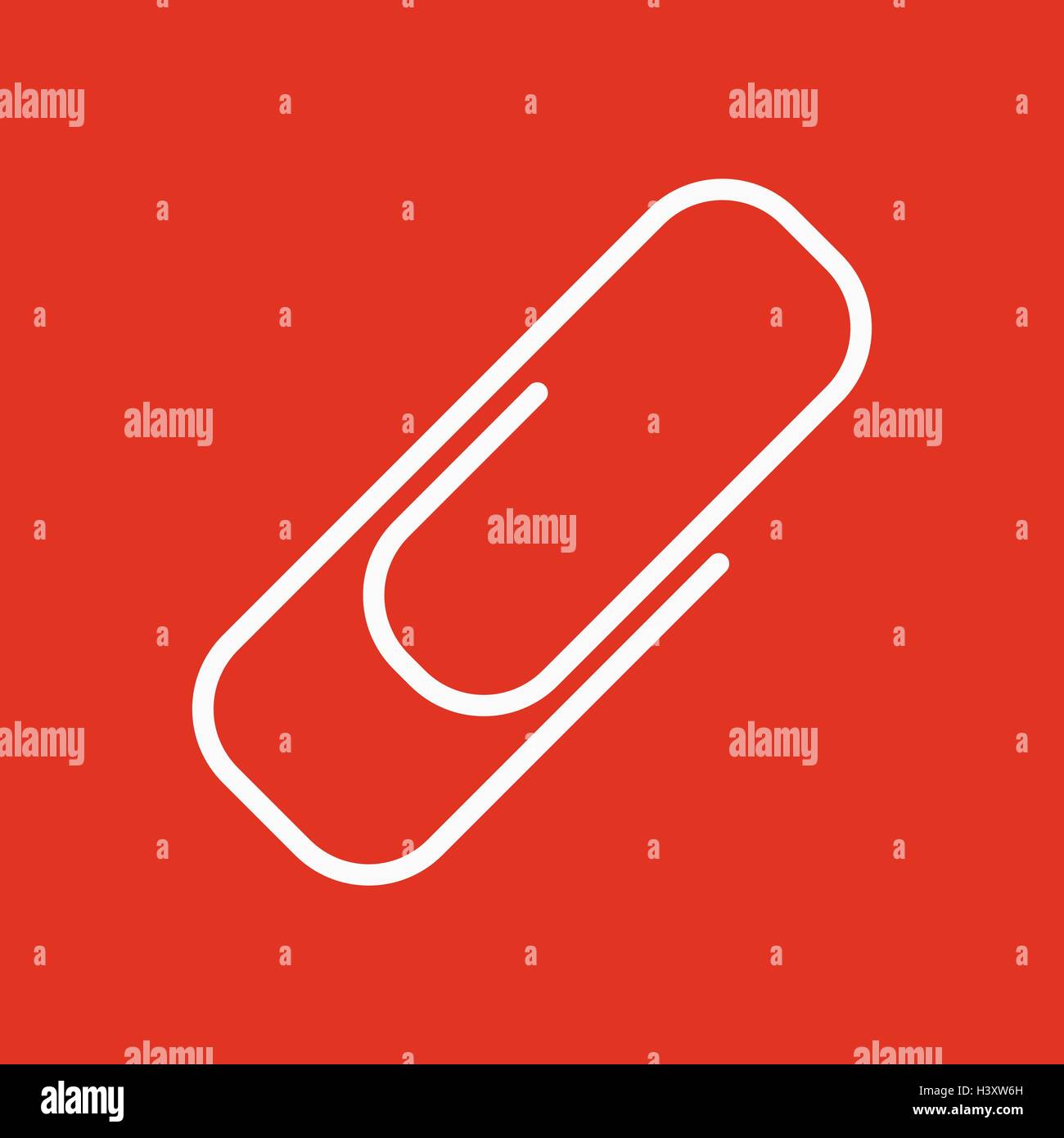 The paper clip icon. Clip symbol. Flat. Vector Stock Vector Image & Art ...