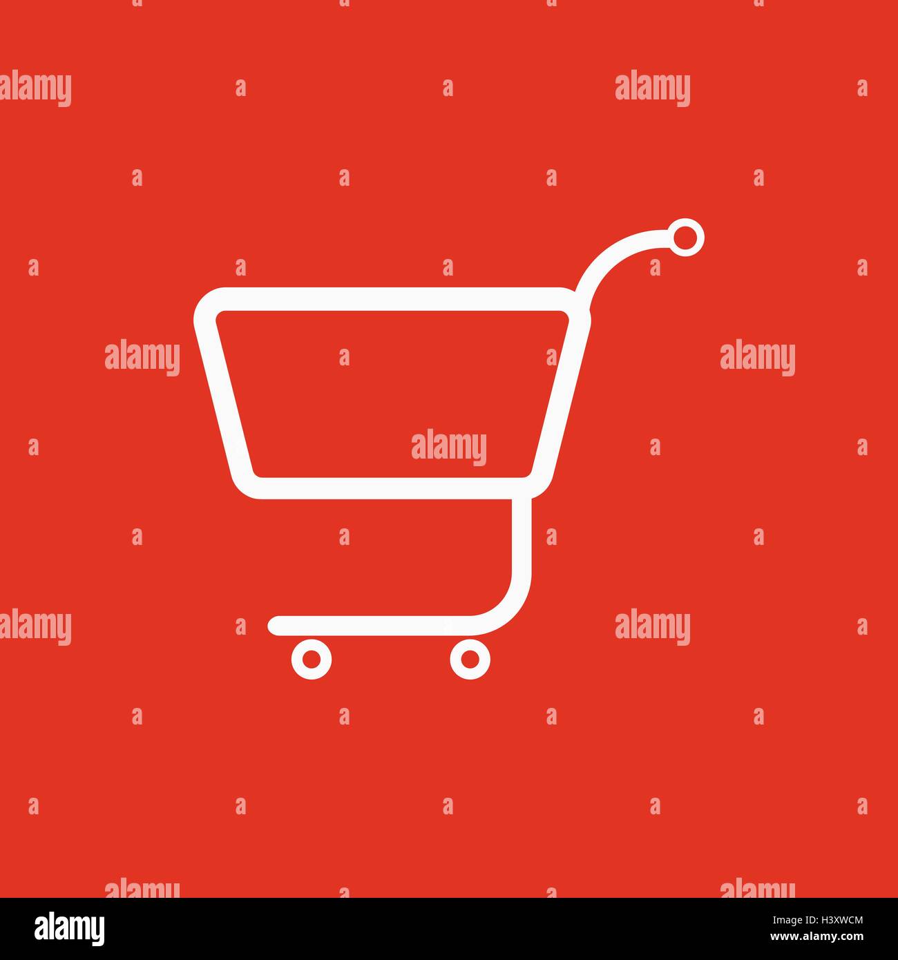 The shopping cart icon. Shopping cart. Flat Stock Vector Image & Art ...
