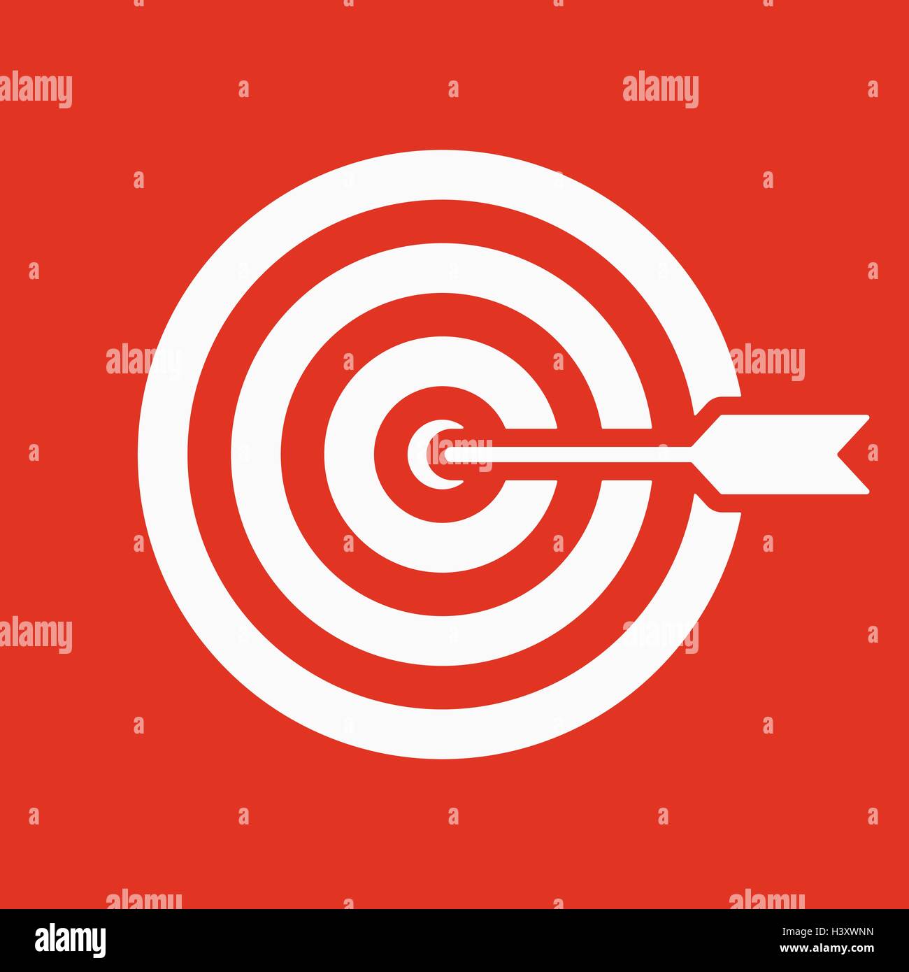 The target icon. Target symbol. Flat Stock Vector Image & Art - Alamy