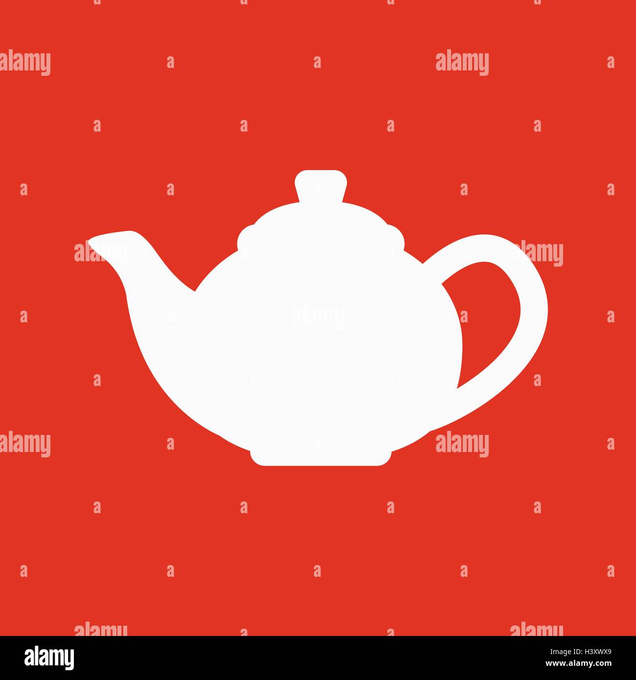 The teapot icon. Tea symbol. Flat Stock Vector Image & Art Alamy