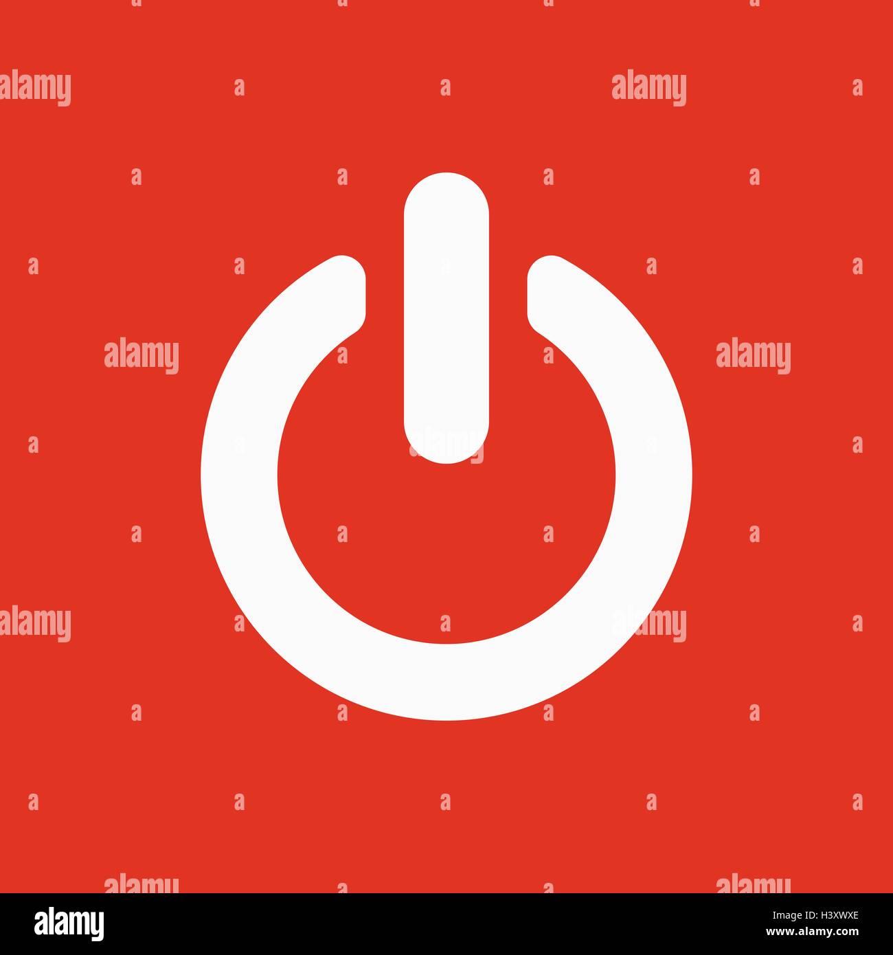 The power icon. Power symbol. Flat Stock Vector Image & Art - Alamy