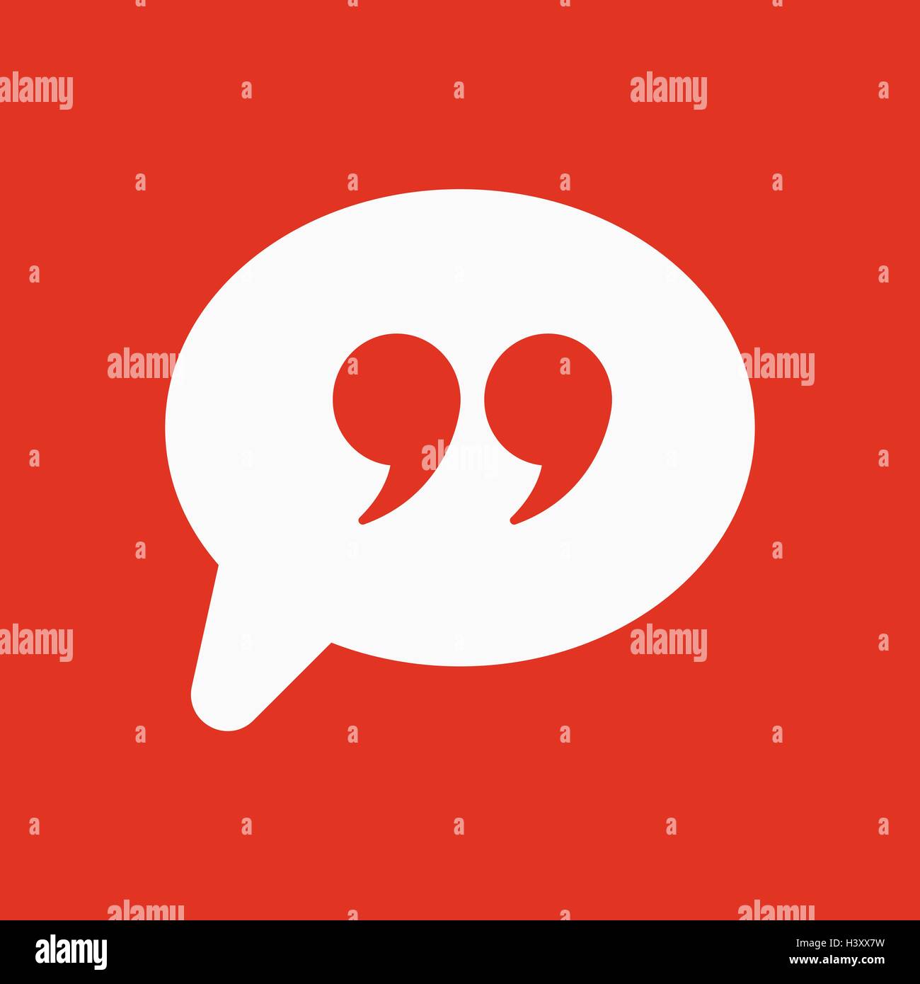 Quotation Mark Speech Bubble symbol Stock Vector Image & Art Alamy