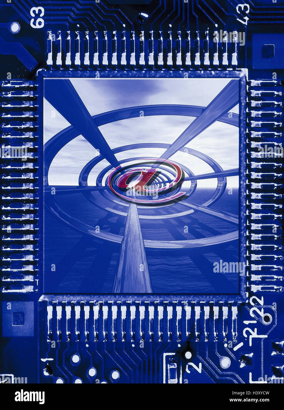 Icon, Internet, interlinking, e-mail, at-sign, data network, Electronic ...