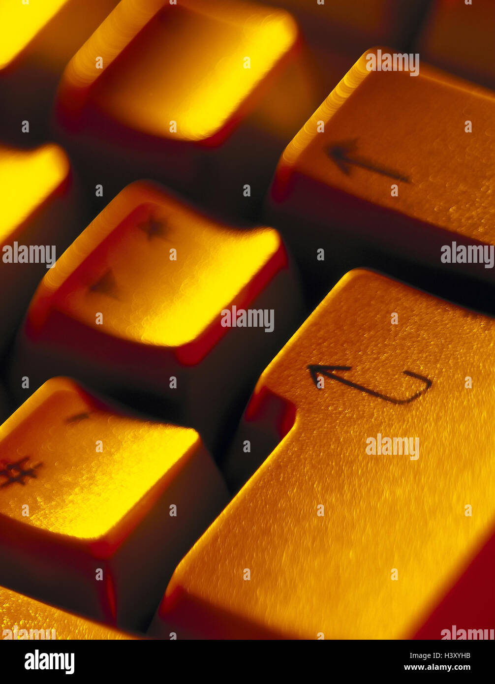 Computer keyboard, detail, Enter key, computer, hardware, input