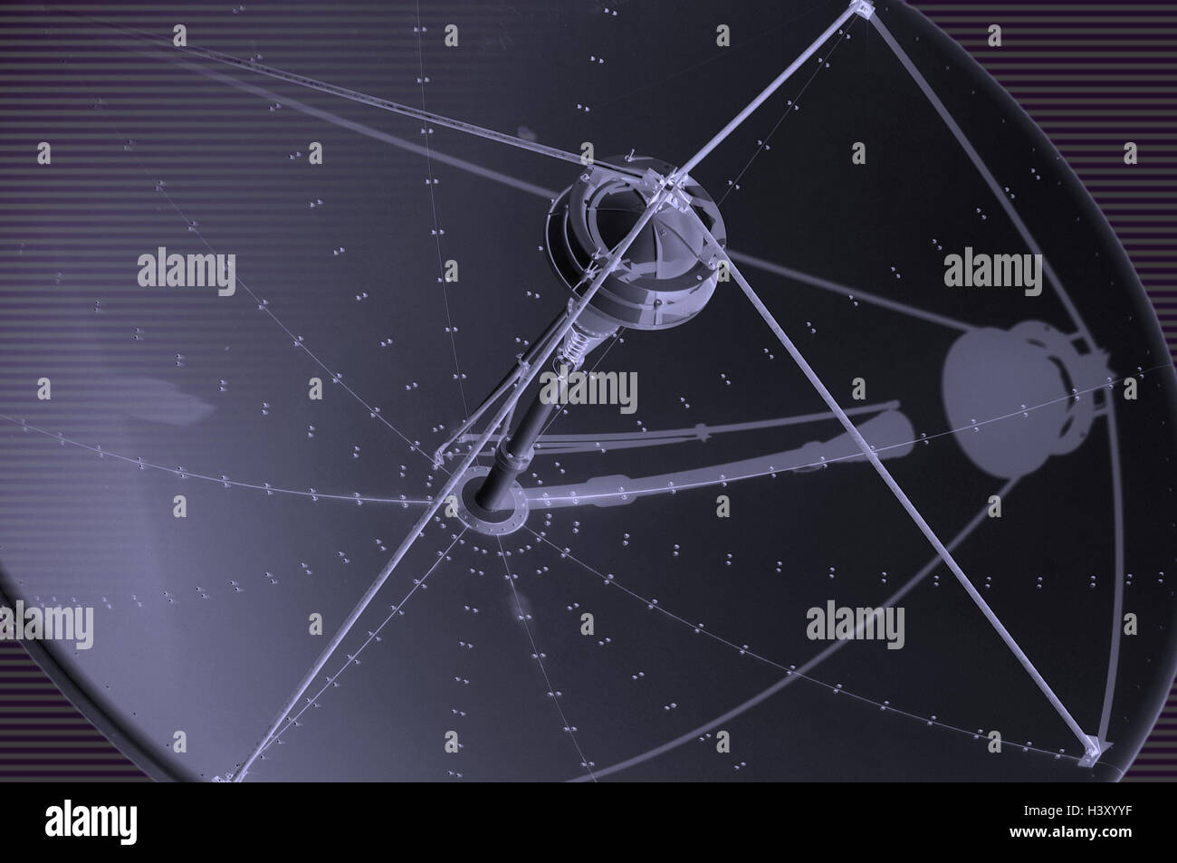 Computer graphics, satellitesending equipment and receiving, detail