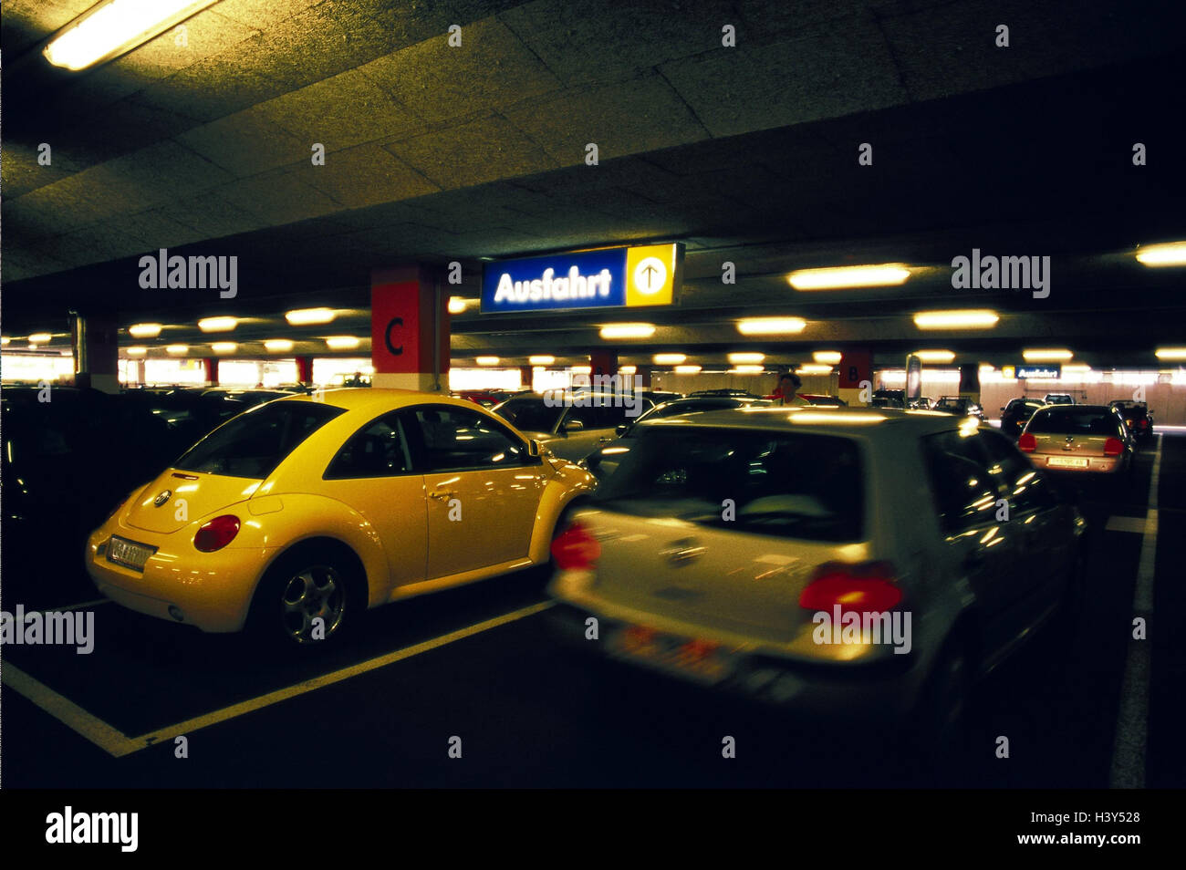 Underground Parking Cars Park Inside Parking Lot Parking Lots