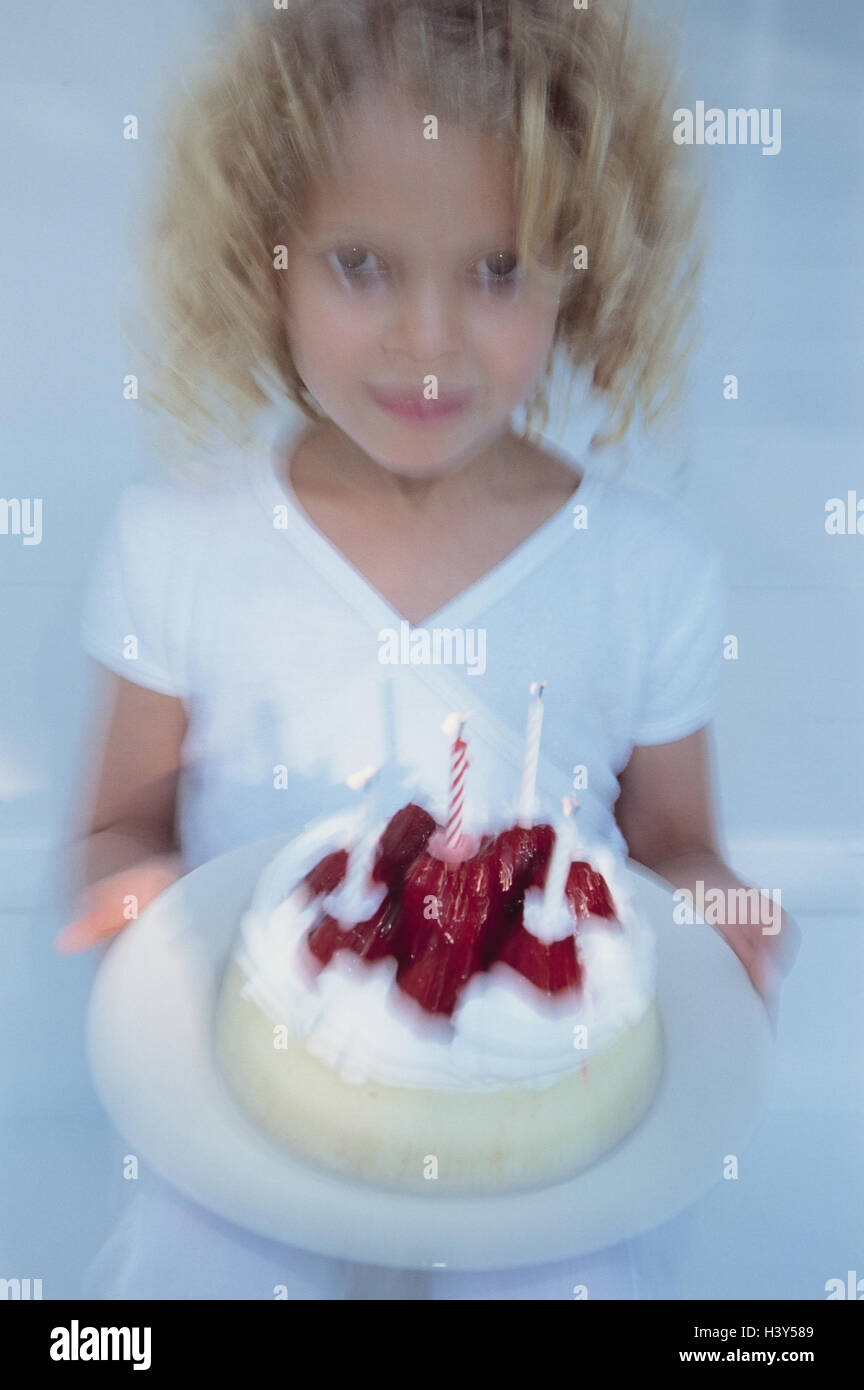 Girls Joy Birthday Cake Half Portrait Blur Inside Child Blond Curls Birthday Cakes Cake Cake Birthday Birthday Boy Happy Pride Childhood Candles Burn Stock Photo Alamy