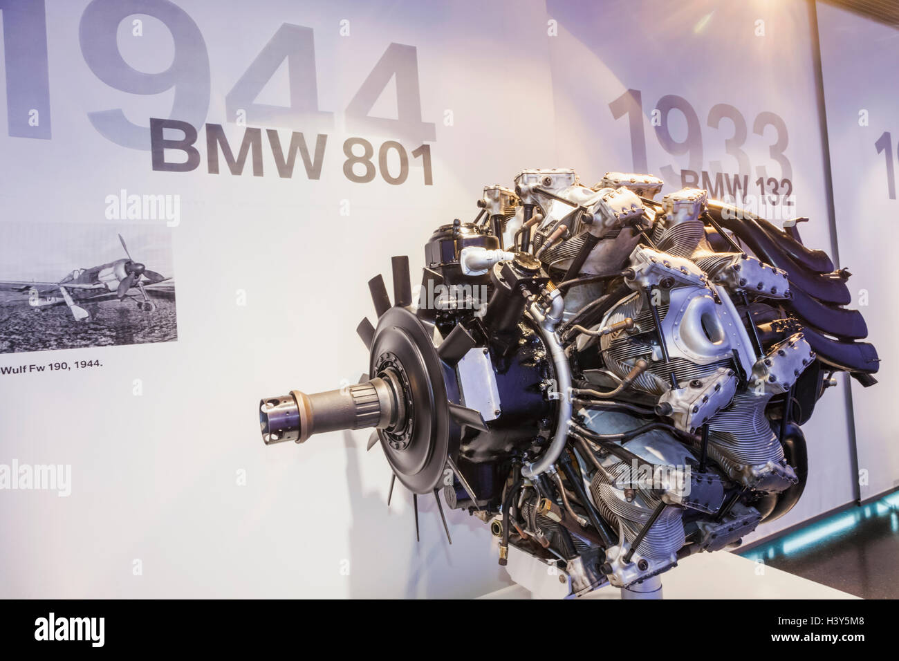 BMW 5 Series bmw aircraft engines Germany, Bavaria, Munich, BMW Museum, Display of Historic 1944 BMW ...