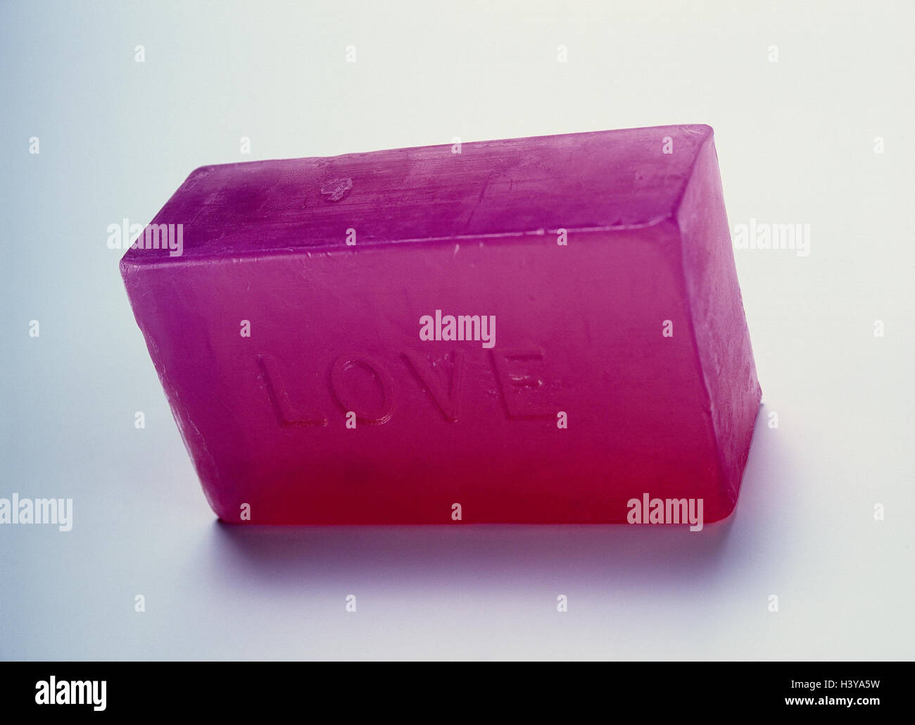 Soap, stroke, "Love" soap piece, washing piece, personal care, wash