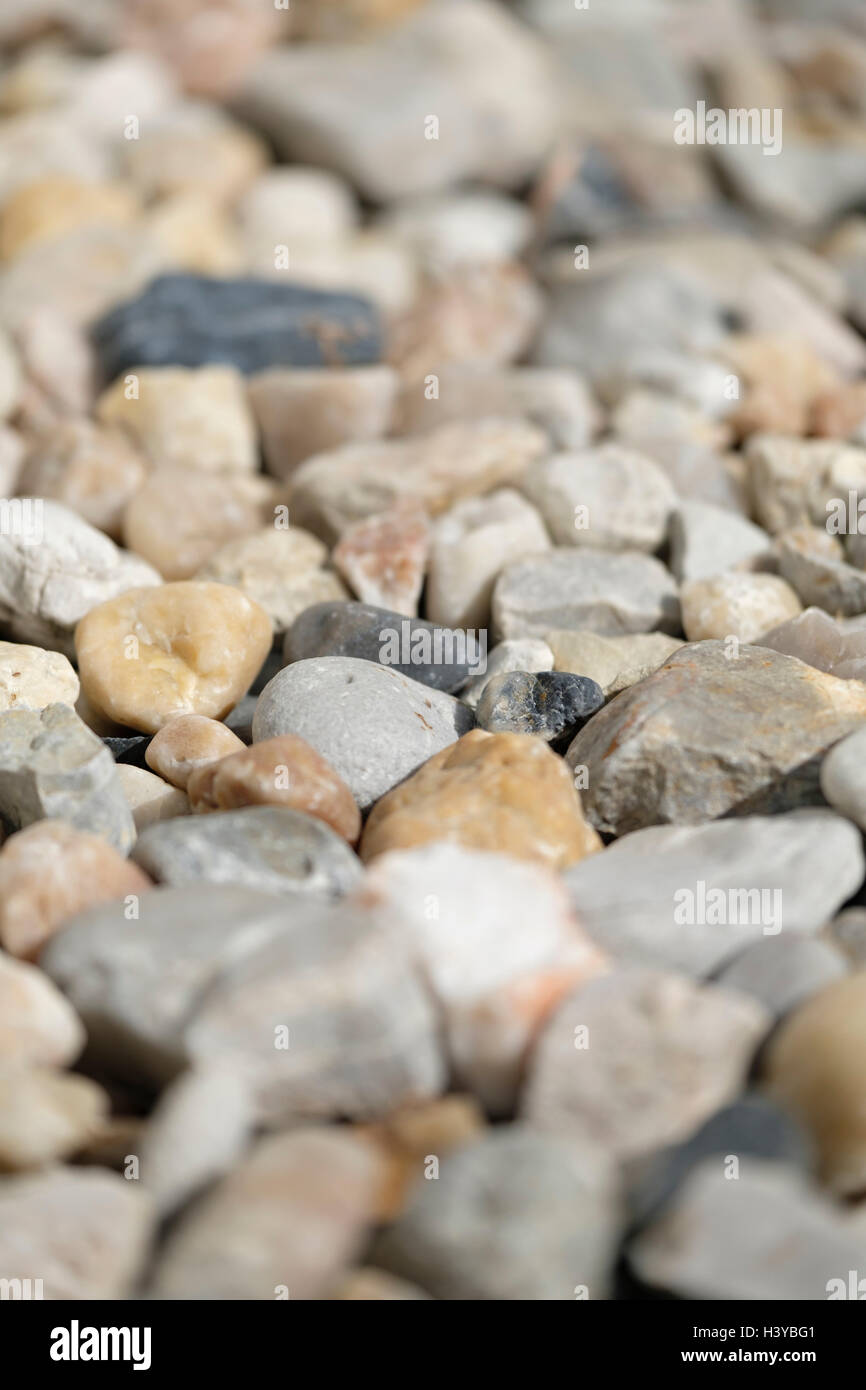 Selective focus close up photo of pebbles Stock Photo
