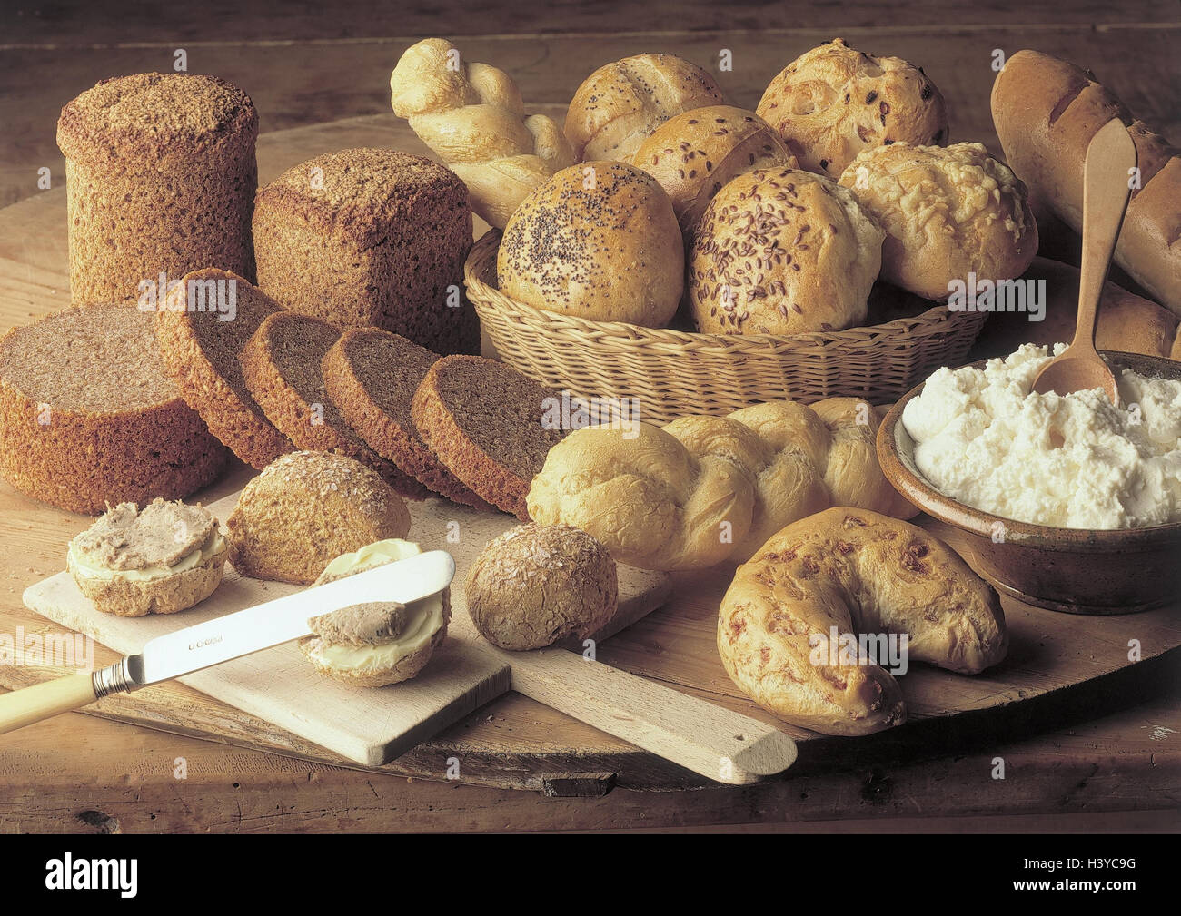 , Still life, cakes and pastries, differently, Still life, bread, bread ...
