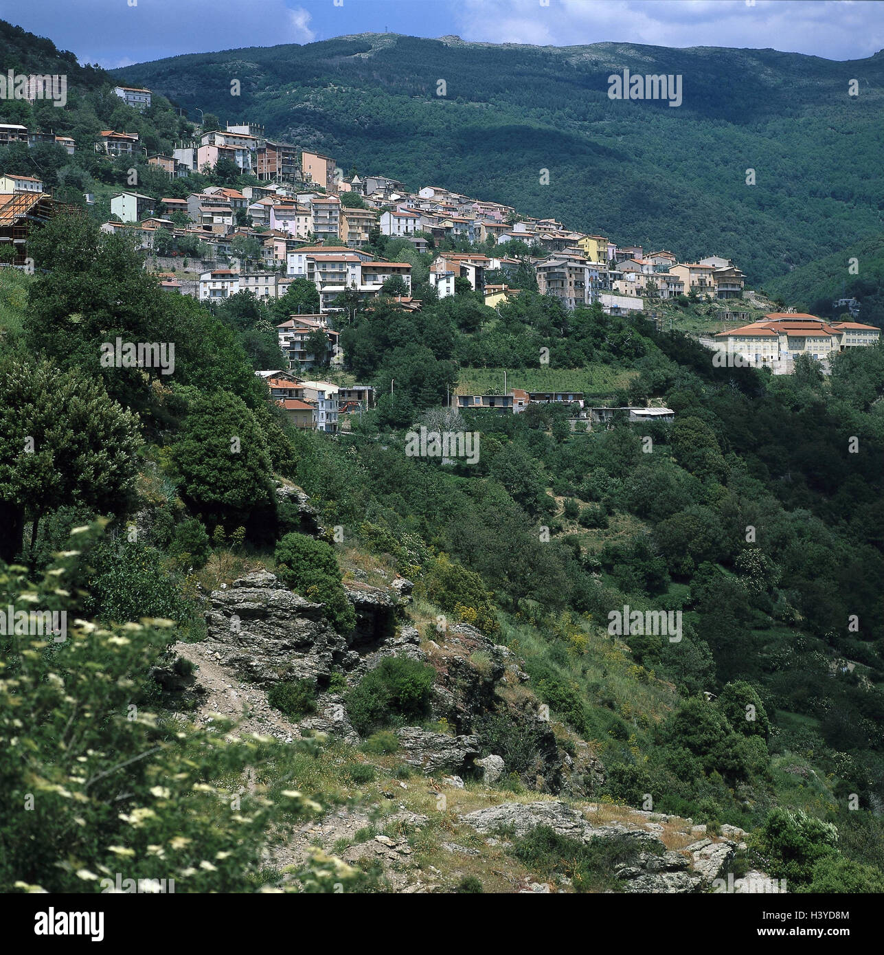 Desulo Italy, Sardinia, province Cagliari, Desulo, local view, island, the ...