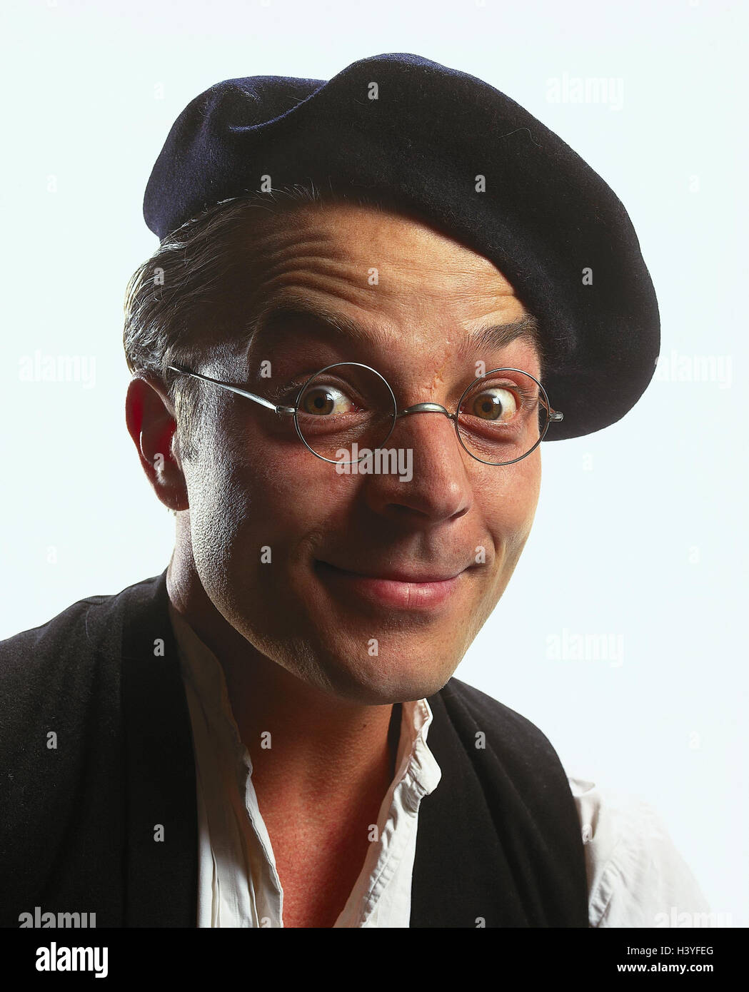Man with beret High Resolution Stock 