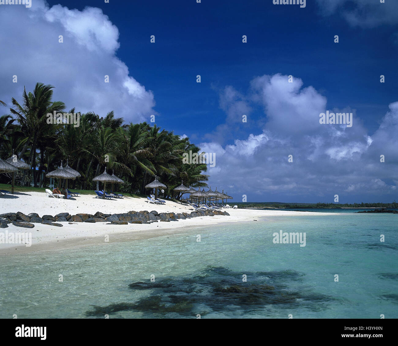 Mauritius island beach sunbathing hires stock photography and images