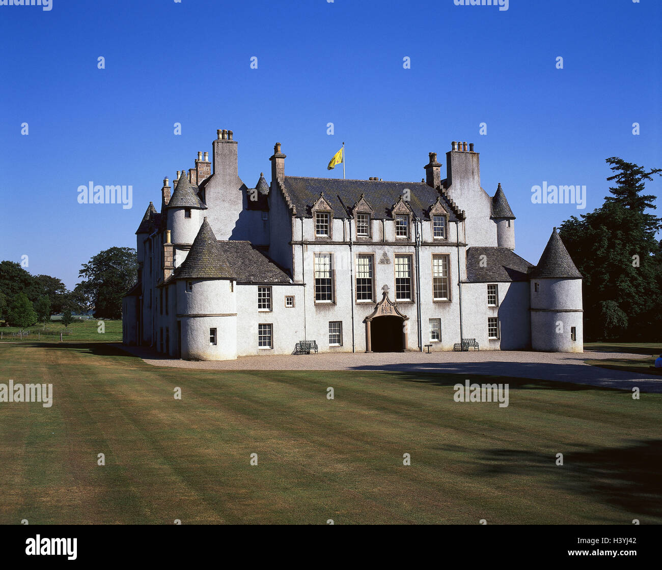 Great Britain, Scotland, Grampian, mansion Leith Hall, park, Europe