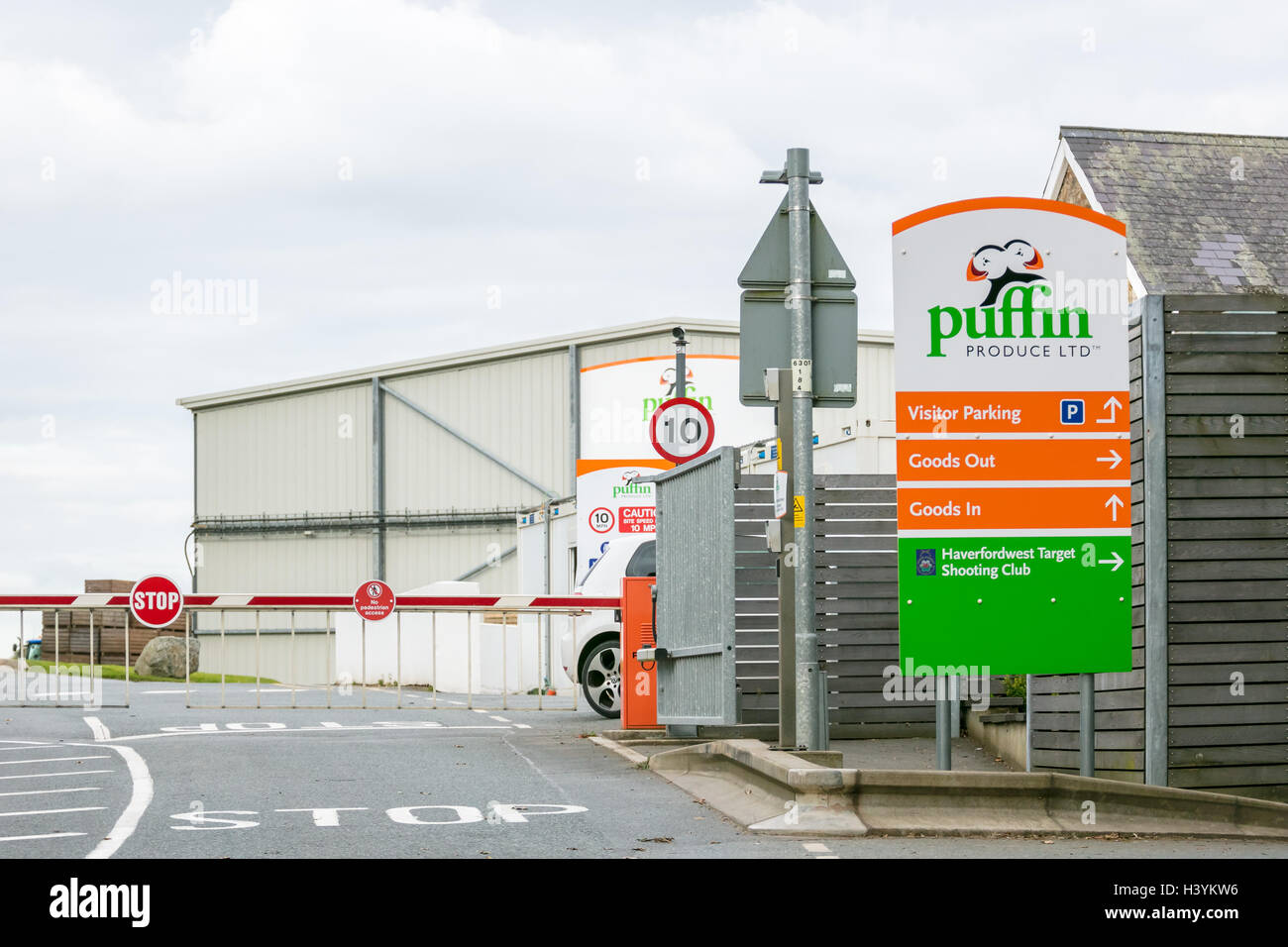 Outside Puffin Produce in Haverfordwest, Wales Stock Photo Alamy