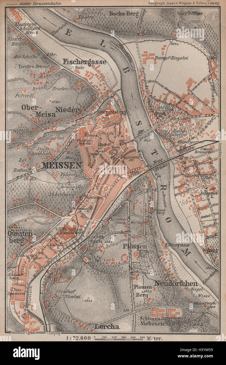 Stadtplan Von Meissen