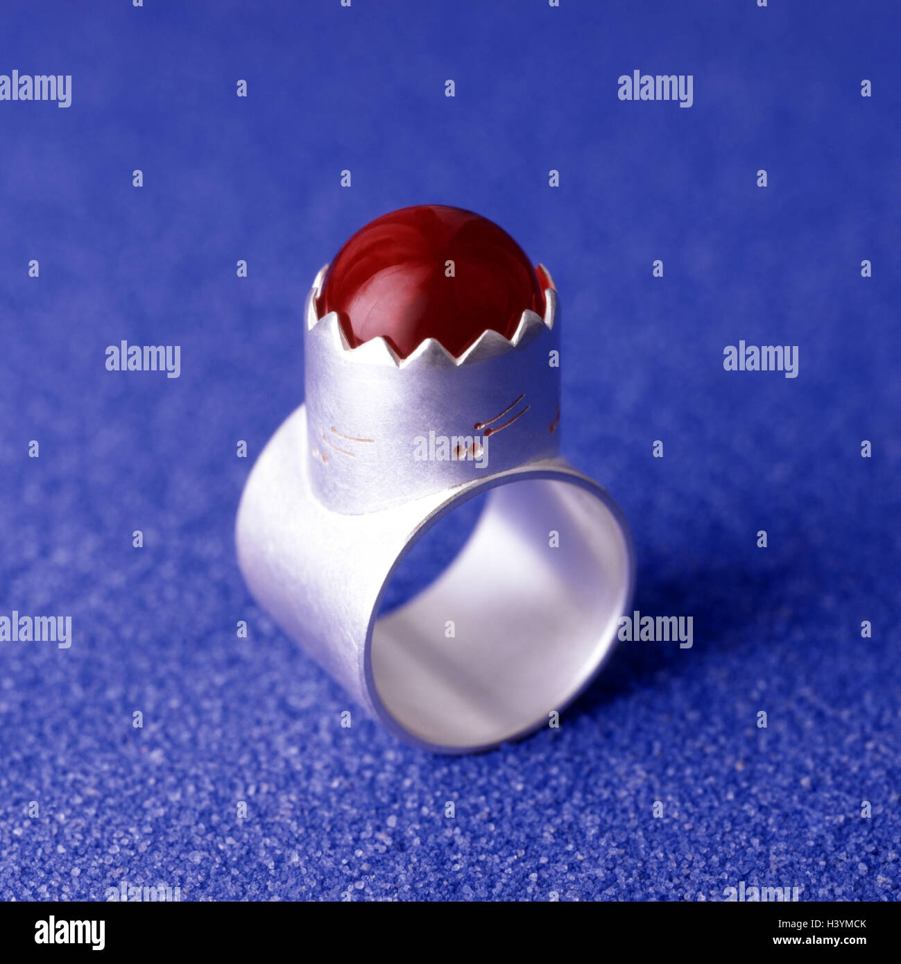 Silver ring, glass ball, jewellery, costume jewellery, silver jewellery