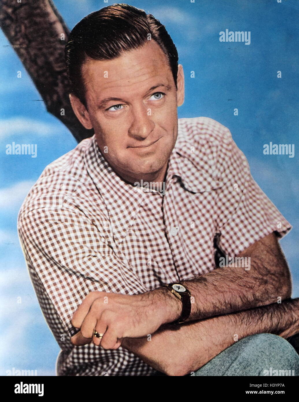 Photographic portrait of William Holden (1918-1981) an American actor. Dated 20th Century Stock Photo